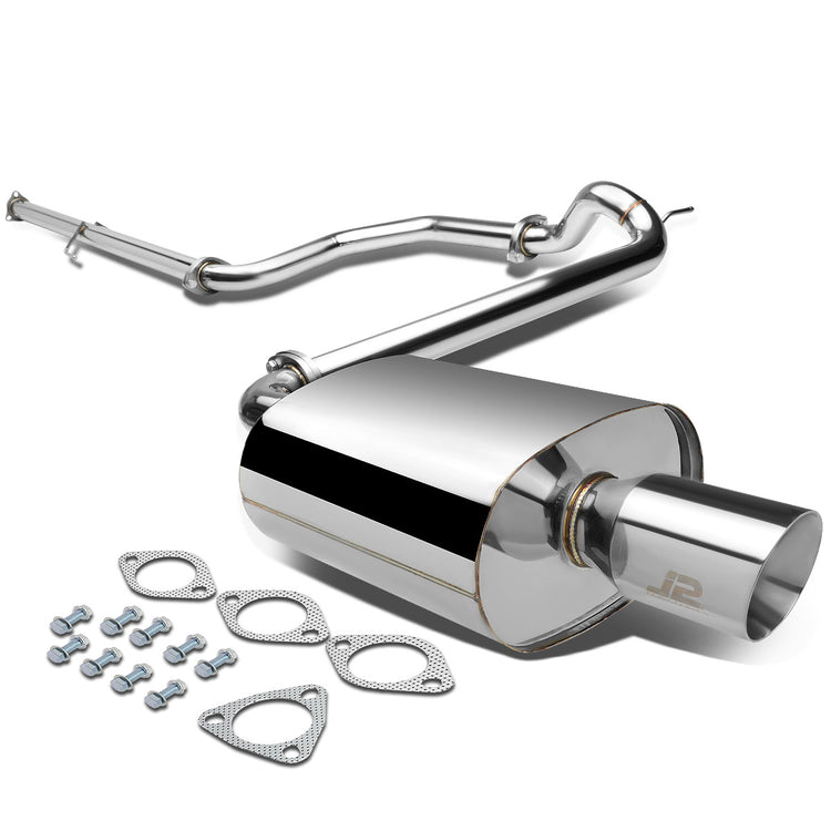 CATBACK CATBACK - STAINLESS STEEL - SINGLE ROLLED TIP - 88-91 HONDA CIVIC 4-DOOR