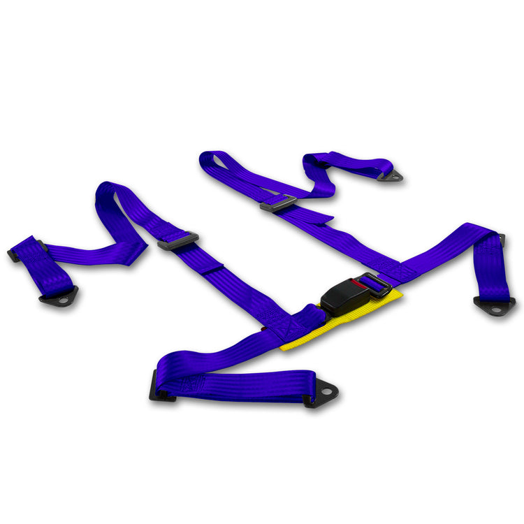 CINTURON DE SEGURIDAD 4PT - BUCKLE -  BLUE