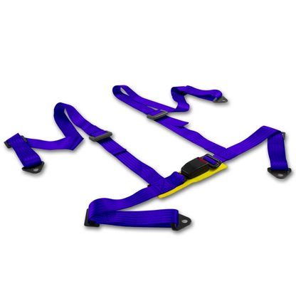 CINTURON DE SEGURIDAD 4PT - BUCKLE -  BLUE