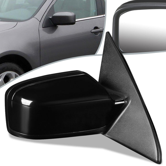 RETROVISOR MIRROR - OEM - 06-12 FORD FUSION / 06-10 MERCURY MILAN - POWERED - PAINTABLE - BLACK - RIGHT