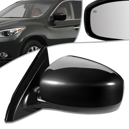 RETROVISOR MIRROR - OEM - 13-15 INFINITI JX35, QX60 - POWERED - HEATED - POWER FOLDING - BLACK MATERIAL - LEFT
