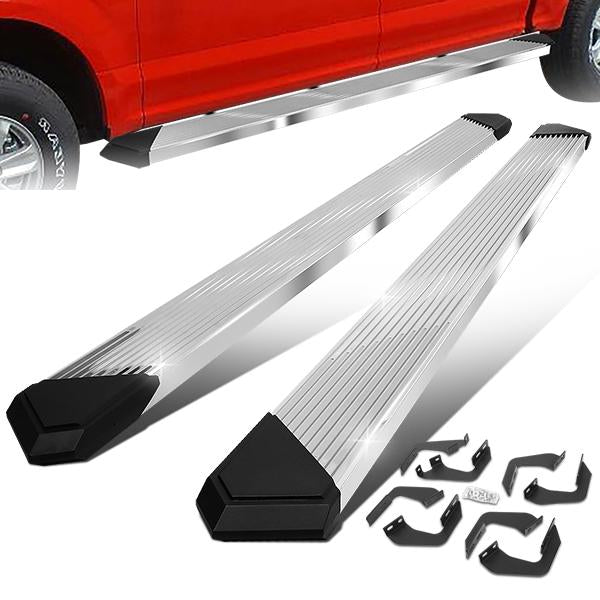 ESTRIBOS 6" - 07-21 TOYOTA TUNDRA - CREWMAX - CHROME / BLACK