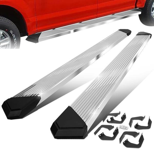 ESTRIBOS 6" - 07-21 TOYOTA TUNDRA - CREWMAX - CHROME / BLACK