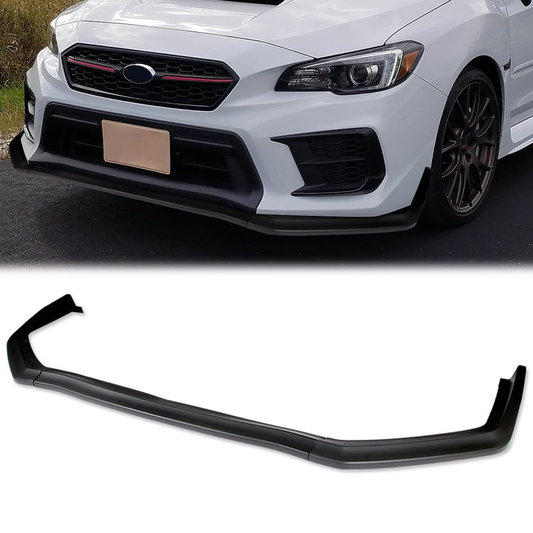 LIP FRONTAL 15-21 SUBARU WRX STI SEDAN - REQUIRES DRILLING BUMPER FOR INSTALLATION - 3PC - MATTE BLACK