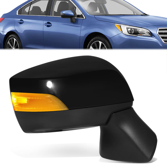 RETROVISOR MIRROR - OE STYLE - SUBARU LEGACY 15-17 - SUBARU OUTBACK 15-17 - WITH POWER WITH HEATED WITH SIGNAL - PASSENGER SIDE - PAINT TO MATCH - BLACK