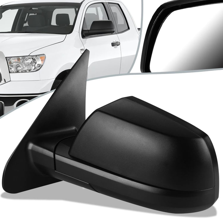RETROVISOR MIRROR - OEM - 07-18 TOYOTA TUNDRA - MATTE - BLACK - LEFT