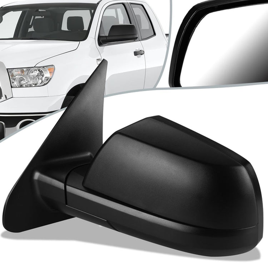 RETROVISOR MIRROR - OEM - 07-18 TOYOTA TUNDRA - MATTE - BLACK - LEFT