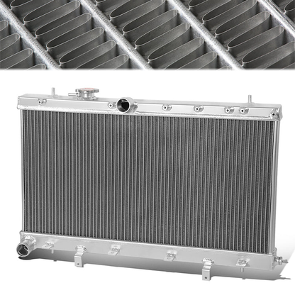 RADIADOR DE ALUMINIO RADIATOR - 2 ROWS - 02-07 SUBARU IMPREZA WRX STI EJ25 EJ MT