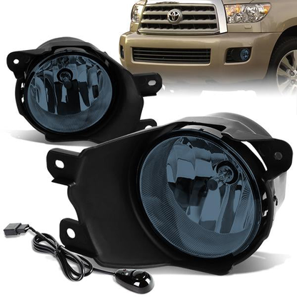 FAROS DE NIEBLA 08-17 TOYOTA SEQUOIA - WITH SWITCH - H10 BULB - SMOKE