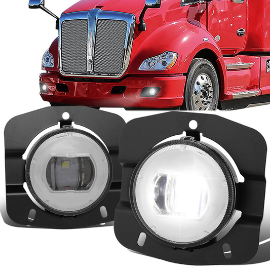 FAROS DE NIEBLA 11-22 KENWORTH T680 - PROJECTOR - FULL LED - CHROME