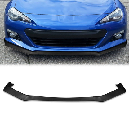 LIP FRONTAL 13-16 SUBARU BRZ - REQUIRES DRILLING BUMPER FOR INSTALLATION - 3PC - MATTE BLACK