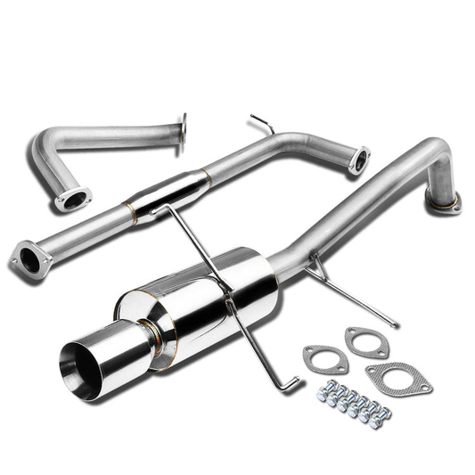 TUBERIA CATBACK CATBACK - 00-03 NISSAN MAXIMA - V7 - SINGLE ROLLED TIP - STAINLESS STEEL