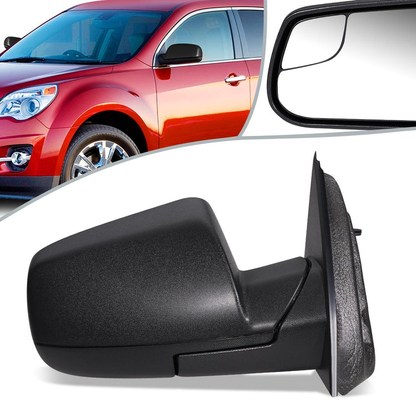RETROVISOR MIRROR - OEM - 10-16 CHEVY EQUINOX - POWERED - FOLDING - W/ BLIND SPOT GLASS - TEXTURED - BLACK - RIGHT