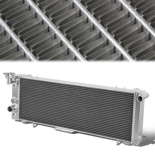 RADIADOR DE ALUMINIO RADIATOR - 3 ROWS - 91-01 JEEP CHEROKEE I6 / 95-00 JEEP CHEROKEE SE SPORT I4 / 91-92 JEEP COMANCHE 4.0L I6