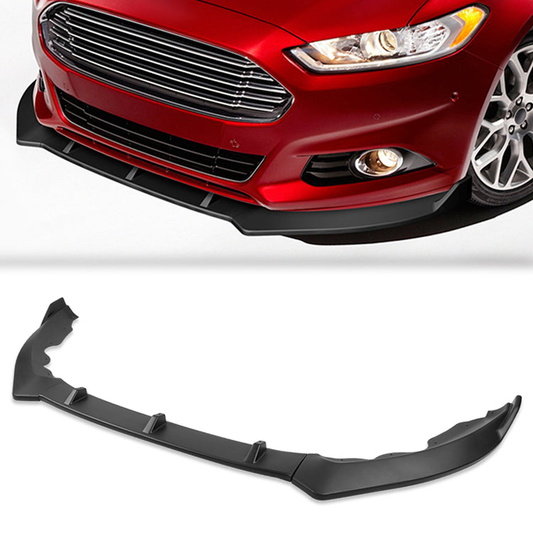 LIP FRONTAL 13-16 FORD FUSION - REQUIRES DRILLING BUMPER FOR INSTALLATION - 3PC - MATTE BLACK