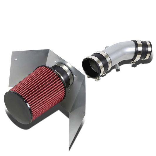 FILTRO DE AIRE ALTO FLUJO HEAT SHIELD - 03-05 LINCOLN AVIATOR 4.6L V8 - ALUMINUM PIPING - SILVER