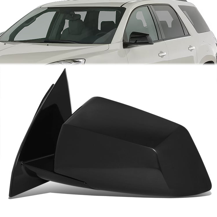 RETROVISOR MIRROR - OE STYLE - SATURN OUTLOOK 07-08 - WITH POWER WITH HEATED GLASS - DRIVER SIDE - PAINT TO MATCH - BLACK