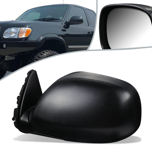RETROVISOR MIRROR - OEM - 00-04 TOYOTA TUNDRA - MANUAL - FOLDING - TEXTURED - LEFT