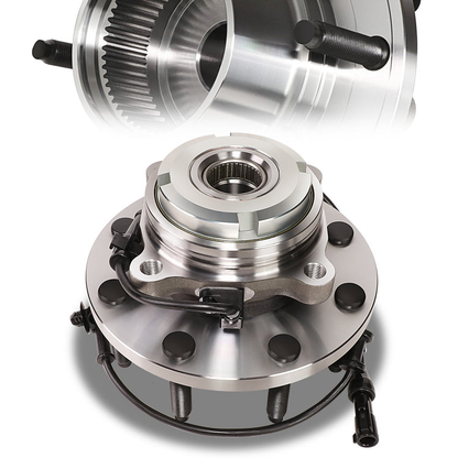 MASA DE RUEDA WHEEL HUBS & BEARINGS - FORD EXCURSION 2003-2005 / FORD F-250 SUPER DUTY 2003-2004 / FORD F-350 SUPER DUTY 2003-2004 / FRONT, LEFT, RIGHT - 4WD WITH SINGLE REAR WHEELS WITH 8 LUG WHEELS WITH 14MM-1.5MM FINE THREAD