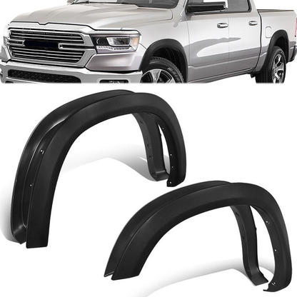 CANTONERAS RAM 1500 2019-2024 / EXCLUDES 1500 CLASSIC - REBEL - TRX MODELS - BLACK
