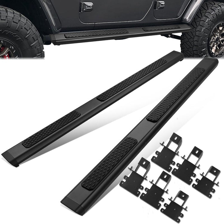 ESTRIBOS 6" - OE TUBULAR SIDE STEPS - 18-22 JEEP WRANGLER JL 4DR - BLACK