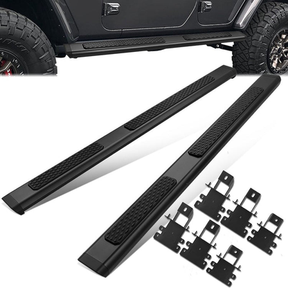 ESTRIBOS 6" - OE TUBULAR SIDE STEPS - 18-22 JEEP WRANGLER JL 4DR - BLACK