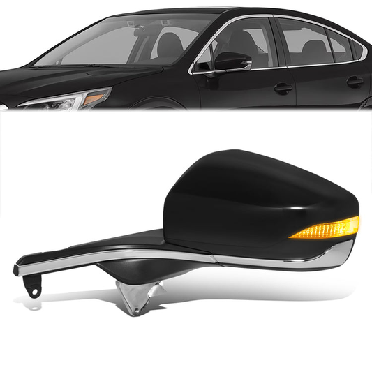 RETROVISOR MIRROR - OE STYLE - SUBARU LEGACY 2020-2024 - SUBARU OUTBACK 2020-2024 - WITH POWER WITH HEATED WITH SIGNAL - DRIVER LEFT SIDE - BLACK