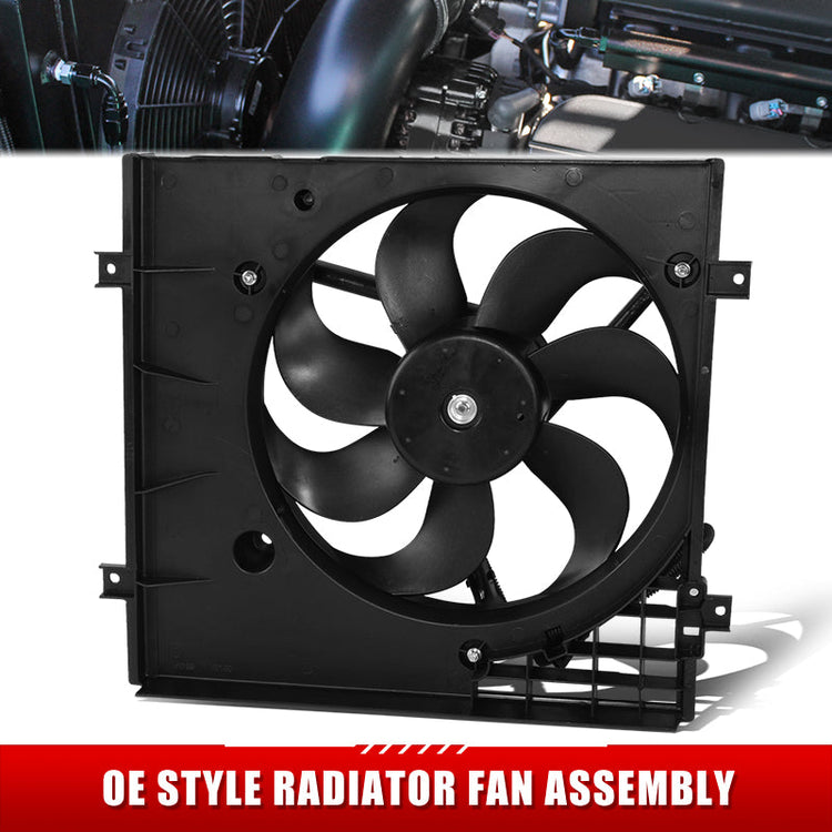 ABANICOS OE STYLE -AUDI TT 2000-2006 / VOLKSWAGEN GOLF 1999-2005 / VOLKSWAGEN JETTA 1999-2005 - LEFT, DRIVER SIDE WITHOUT SHROUD / 1.8T, 1.9TDI 2.0L, 2.8L