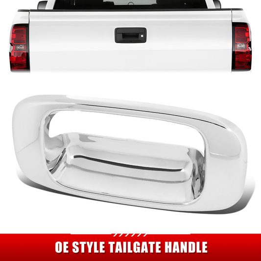 MANIJA DOOR HANDLE COVERS - 99-07 SILVERADO SIERRA 1500-3500 - ABS PLASTIC / STAINLESS STEEL - CHROME