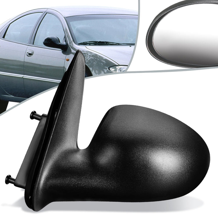 RETROVISOR MIRROR - 04-10 CHRYSLER PT CRUISER - POWERED - OEM - LEFT - TEXTURED/BLACK