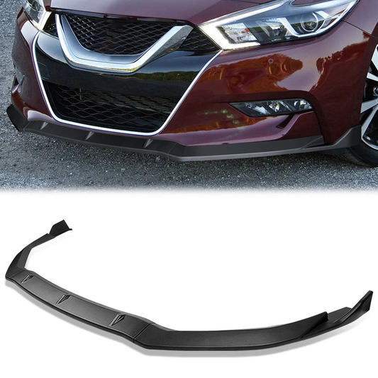 LIP FRONTAL 16-18 NISSAN MAXIMA - REQUIRES DRILLING BUMPER FOR INSTALLATION - 3PC - MATTE BLACK