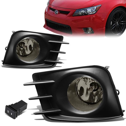 FAROS DE NIEBLA 11-13 SCION TC - WITH SWITCH, BEZEL - H11 BULB - SMOKE