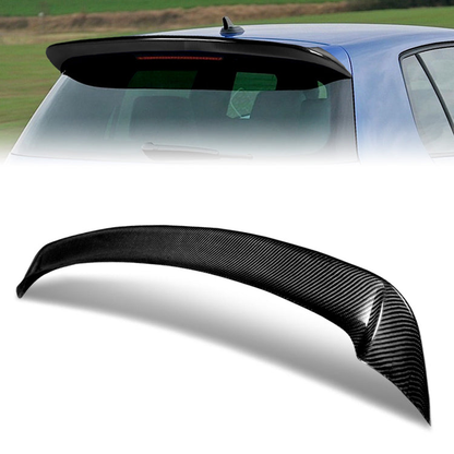 SPOILER CAR TRUNK SPOILER - 10-13 VOLKSWAGEN GOLF - CARBON FIBER BLACK