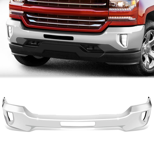 DEFENSA CHEVY CHEVROLET SILVERADO 1500 84029812-PFM ,CHROME,WITHOUT  SENSOR HOLE, WITH FOGLIGHT