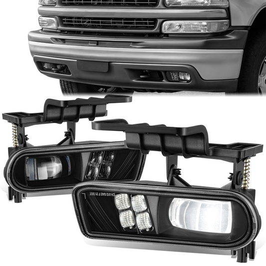 FAROS DE NIEBLA HIGH POWER LED - 99-02 CHEVY SILVERADO 1500, 2500, 01-02 SILVERADO 1500 HD, 2500 HD, 2500 / 00-06 SUBURBAN 1500, 2500, TAHOE,CLEAR LENS
