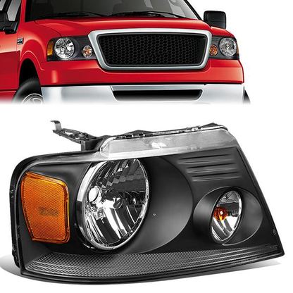 FAROS OE STYLE - 04-08 FORD F-150 / 06-08 LINCOLN MARK LT - 9007 HEADLIGHT / 3157A PARKING - BLACK HOUSING - RIGHT