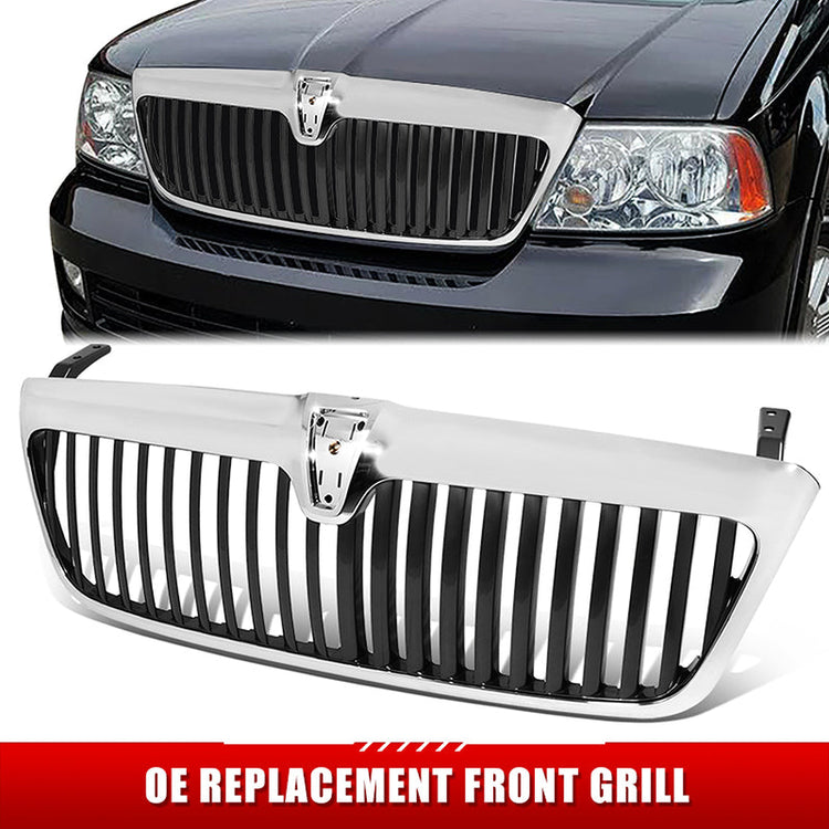 PARRILLA GRILLE - LN NAVITOR '03-'06/ GRILLE ASS'Y/ CHROME/BLACK/ W/O MONOCHROMATIC PKG