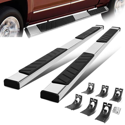 ESTRIBOS 5" - 09-18 DODGE RAM 1500 / 11-20 DODGE RAM 2500, 3500 / 2019 DODGE RAM 1500 CLASSIC - CREW CAB - CHROME / BLACK