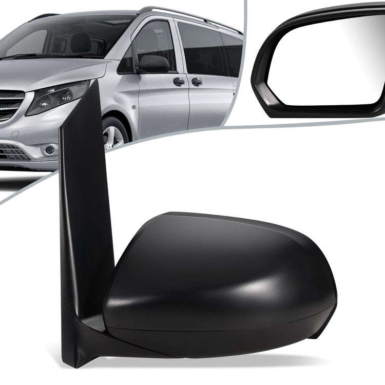 RETROVISOR MIRROR - OEM - 16-18 MERCEDES-BENZ METRIS - MANUAL FOLDING - TEXTURED BLACK