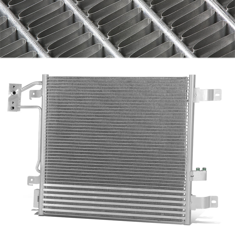 CONDENSADOR JEEP WRANGLER 2007-2011 - FOR AUTOMATIC TRANSMISSION MODEL - ALUMINUM - SILVER