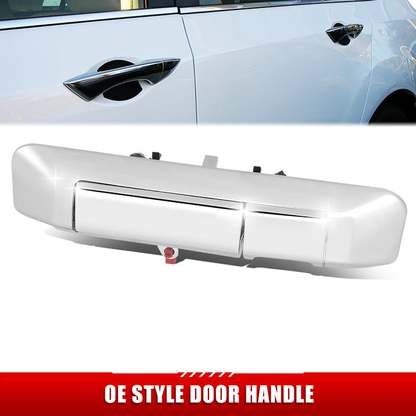 MANIJA DOOR HANDLE COVERS - TOYOTA TACOMA 09-15 - W/ CAMERA HOLE - STEEL / PLASTIC - CHROME