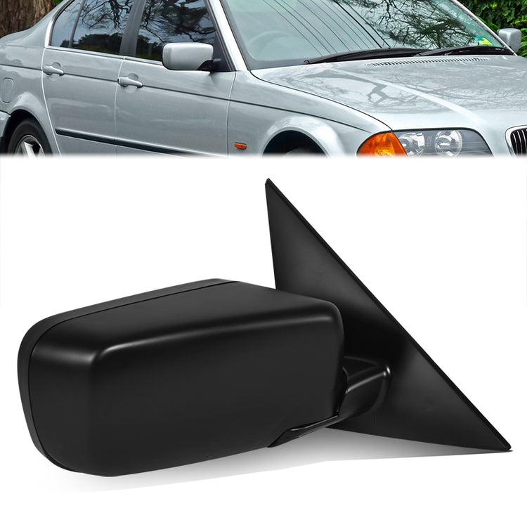 RETROVISOR MIRROR - OE STYLE - BMW 323I 99-06 - BMW 325I 01-04 - BMW 328I 99-00 - BMW 330I 01-04 - WITH POWER - PASSENGER SIDE - PAINT TO MATCH - BLACK