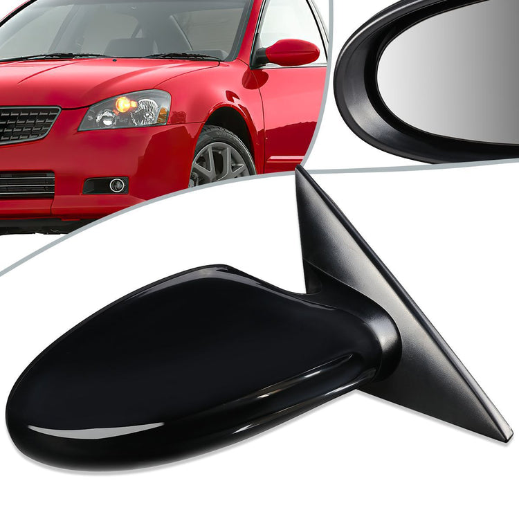 RETROVISOR MIRROR - OEM - 04-06 NISSAN ALTIMA - POWERED - PAINTABLE - BLACK - RIGHT