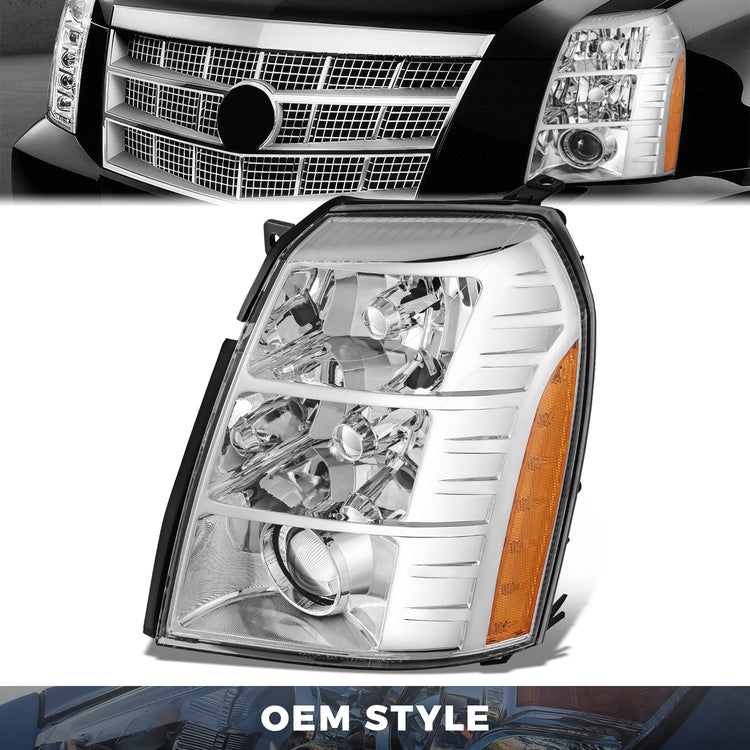 FAROS OE STYLE - 07-09 CADILLAC ESCALADE HID HEADLIGHT- LEFT SIDE WITH BULB AND BALLAST