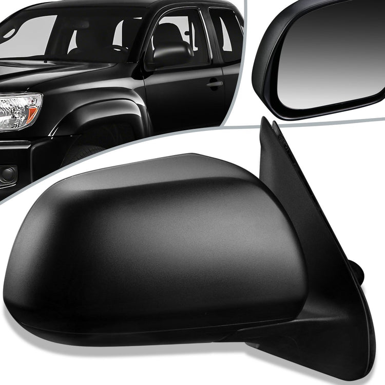 RETROVISOR MIRROR - OEM - 12-15 TOYOTA TACOMA - POWER MIRROR ADJUSTMENT - FOLDING - W/O HEAT - TEXTURED - RIGHT - BLACK