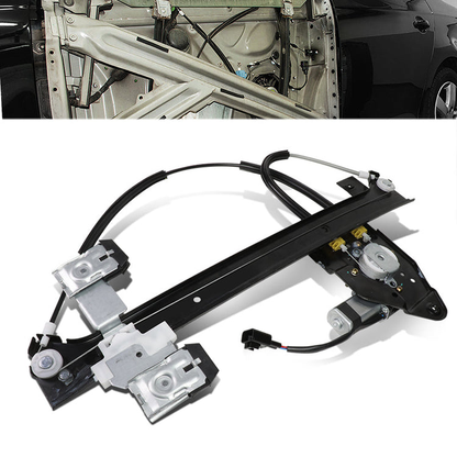 REGULADOR DE VENTANA WINDOW MOTORS & REGULATORS - METALLIC - 04-07 BUICK RAINIER/02-09 CHEVY TRAILBLAZER/02-09 GMC ENVOY/04-08 ISUZU ASCENDER/02-04 OLDSMOBILE BRAVADA/05-09 SAAB 9-7X - FITS TRAILBLAZER, ENVOY, ASCENDER MODELS WITH 5 PASSENGER SEATING -