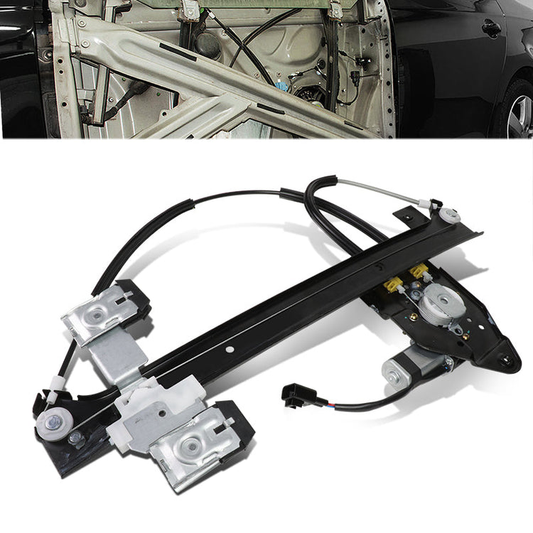 REGULADOR DE VENTANA WINDOW MOTORS & REGULATORS - METALLIC - 04-07 BUICK RAINIER/02-09 CHEVY TRAILBLAZER/02-09 GMC ENVOY/04-08 ISUZU ASCENDER/02-04 OLDSMOBILE BRAVADA/05-09 SAAB 9-7X - FITS TRAILBLAZER, ENVOY, ASCENDER MODELS WITH 5 PASSENGER SEATING -