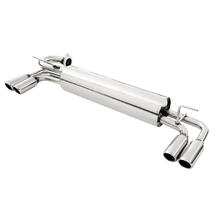 TUBERIA CATBACK CATBACK - 85-89 TOYOTA MR2 - QUAD ROLLED TIP - STAINLESS STEEL