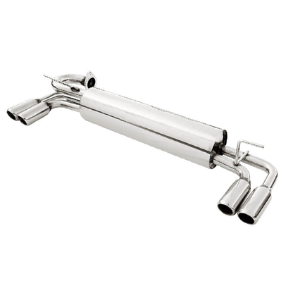 TUBERIA CATBACK CATBACK - 85-89 TOYOTA MR2 - QUAD ROLLED TIP - STAINLESS STEEL