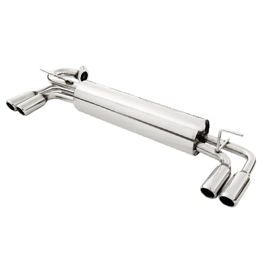 TUBERIA CATBACK CATBACK - 85-89 TOYOTA MR2 - QUAD ROLLED TIP - STAINLESS STEEL